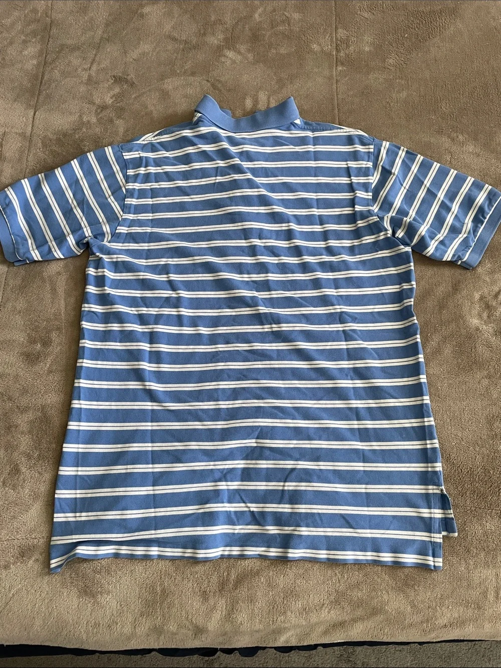 Ralph Lauren Polo Golf Light Blue & White Striped Polo